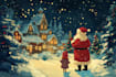 draw unique christmas illustration