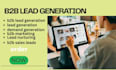 do b2b lead generation, lead scraping, lead list and email list building