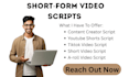 write engaging a roll only short form video scripts for creators seeking filming