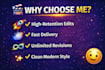 professionally edit youtube videos and other video projects