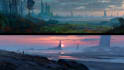 create stunning fantasy and sci fi environment concept art