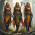 paint a character illustration in a fantasy world