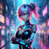 design anime character , cyberpunk character