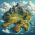 create high quality isometric vector maps illustrations