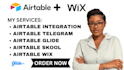 airtable integration, airtable wix, airtable skool, airtable glide