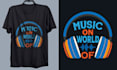 create custom music t shirt design