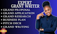 grant proposal writing grant research grant pitch application grant research