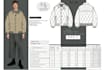 make streetwear tech pack technical drawing and clothing mockup