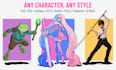 draw dnd and oc character design concept art