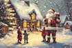 create a beautiful illustrated christmas card