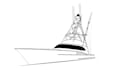 create yacht, boat, and ship line art illustrations