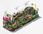 create 2d isometric art, map design and custom illustrations