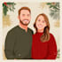 holiday couple portrait digital illustration