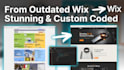 design wix website,  wix redesign,  velo code and wix studio