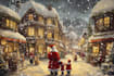 draw unique christmas illustration