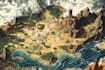 hand draw a fantasy map with digital watercolours