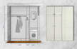 draw atmospheric interior wall elevations in procreate