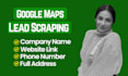 do bulk b2b lead generation, google maps scraping, email list scraper