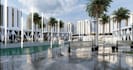 design 3d urban residential complex,multi unit apartment,resort landscape render