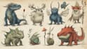 create hand drawn fantasy creatures and characters
