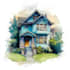 draw a house portraits and building illustrations