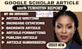 backdate, write and publish research article in google scholar indexed journal