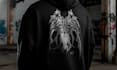 create dark cybersigilism blackwork designs for tattoos and merch