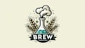 design brew laboratory logo with free source file