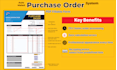 design fillable PDF form for purchase order and invoices