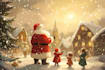 create festive holiday christmas design illustration