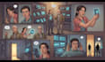 draw graphics novel comic book, american super hero comic book, comic strip