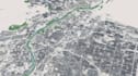 design landscape architecture, urban layout, topographic map, aerial  rendering