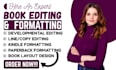 proofread, edit, and format your fiction novel or manuscript