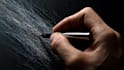 draw your scribble hand drawn sketch on black background