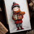 draw unique christmas illustration