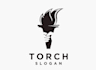 design high quality torch logo with creative concepts
