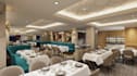 3d elevated dining hall,restaurant interior,chophouse,chinese takeaway,8k render