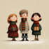 draw a cute christmas cartoon character