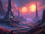 make sci fi character and environment concept art
