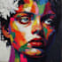 paint expressive colorful abstract portraits