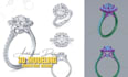 create 3d modeling jewelry rendering, 3d model jewelry design