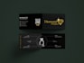 design modern bi fold folded business card