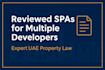 review your dubai off plan spa, escrow compliance and highlight risks