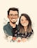 paint custom couple portrait