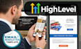 create gohighlevel email newsletter template setup ghl email automation workflow