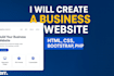 create a responsive business website using HTML CSS bootstrap and PHP