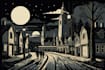 create a linocut illustration