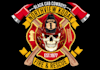 design awesome fire fighter logo with free vector files
