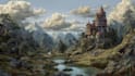 digitally paint fantasy landscape