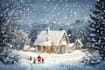 create festive holiday christmas design illustration